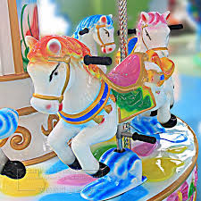 Photo about three horses on fairground carousel. Shopping Malls 6 Seats Merry Go Round Horse Carousels Children Play Coin Operated Kiddy Rides Amusement Park Arcade Game Machine Horse Kiddie Ride Kiddie Ridescarousel Rides Aliexpress