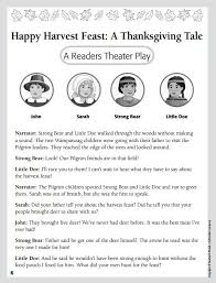 Free Reader S Theater Printable Thanksgiving Readers Theater Readers Theater Teaching Blogs