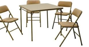 5 Piece Folding Portable Vintage Game Table Chair Set Kitchen Parties Kids Play Table And Chair Sets Card Table And Chairs Best Folding Chairs