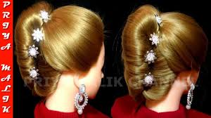 You should choose the bride hair from the. Quick Easy French Bun French Roll French Twist Tutorial Easy Hairstyle Priya Malik Youtube