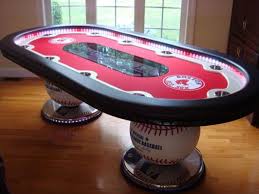 Boston Red Sox Inspired Custom Poker Table Custom Poker Tables Poker Table Poker