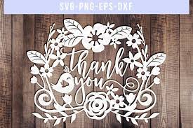There are 4 thin metal dies included in the package that are compatible with most die cutting machines (sold separately). Thank You Svg Cut File Wedding Paper Cutting Dxf Eps Png 138651 Paper Cutting Design Bundles