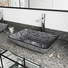 vigo rectangular titanium glass vessel
