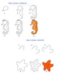 How To Draw Sea Creatures Sea Creatures Drawing Sea Animals Drawings Sea Drawing