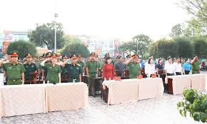 Cần Giuộc ra quân đảm bảo an ninh trật tự Tết Nguyên đán Giáp Thìn 2024