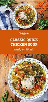 Classic Quick Chicken Soup Rezept In 2020 Schnelle Huhnersuppe Rezeptideen Huhnersuppe Rezept