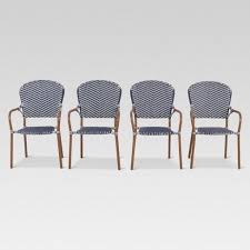 Gather Your Family And Friends For Luxurious Outdoor Dining With The Set Of 4 French Cafe Wicker Patio Dining Ch Dining Chairs Woven Dining Chairs Patio Chairs