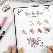 Draw And Doodle In Your Bullet Journal How To Draw A Rose Bulletjournal Howtodraw Roseillustration Bullet Journal Doodles Bullet Journal Journal Doodles