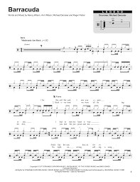 Barracuda By Heart Piano Vocal Guitar Right Hand Melody Digital Sheet Music
