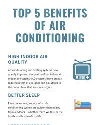 Top Benefits Of Air Conditioning Infographic Airconditioningbenefits Benefitsofac Airconditioner Airco Heating Systems Air Conditioning Indoor Air Quality