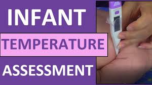 How to take baby's temperature by thermometer at home easily keeping thermometer in baby's armpit generally rectal temperature for baby is accurate. How To Take A Baby S Temperature In Armpit Axillary Pediatric Infant Nursing Skill Youtube