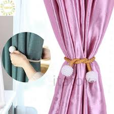 You can also use a magnetic rod on. Itatoy 1 Pc Magnetic Curtain Tieback Blinds Clips Buckle Braided Ball Magnet Window Pengikat Langsir Hiasan Shopee Malaysia