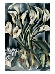 Arums I Premium Giclee Print Tamara De Lempicka Art Com Art Deco Paintings Art Deco Artists Flower Art