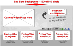 End cards template by pixelpunk! Create A Custom End Card For Youtube Tutorial Template