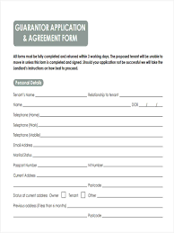 Restriction re applicable acts (2) for the purposes of subsection (1), the listed acts are this act, the planning act, a private act relating to the municipality and such other acts as may be prescribed. Free 8 Guarantor Agreement Forms In Pdf