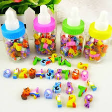 25pcs Cartoon Number Animals Pencil Rubber Eraser Children Novelty Lovely Toy Animal Erasers Kids Stationery Erasers