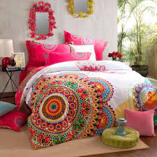 Check spelling or type a new query. Fadfay Home Textile Fashion Boho Bedding Set Modern Boho Duvet Cover Set Designer Colorful Bohemian Bedding Sets Queen 4pcs Buy Online In Saint Vincent And The Grenadines At Saintvincent Desertcart Com Productid 66915832