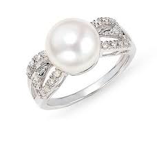 Black And White Pearl Ring Meaning Chetan Malik Bk Jewellers Pearl Ring Collection White Gold Rings Pearl And Diamond Ring Pearl Ring