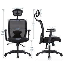 Longem High Back Mesh Office Chair With Adjustable Armrests And Headrest 90120 Degree Ti Office Chair Industrial Style Office Furniture Office Furniture Modern