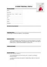 We talk about templates in this article for a few reasons. Personal Profile Worksheets