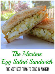 The Masters Egg Salad Sandwich Recipe You Can T Watch The Masters Without Eating An Egg Salad Sandwich This R Masters Egg Salad Sandwich Recipe Recipes Food