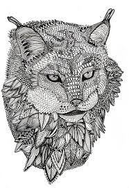 Lynx Animal Coloring Pages Cat Coloring Page Adult Coloring Pages