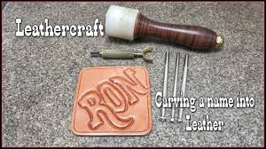 Carving leather coffee coaster for louise wit. Leather Carving Youtube