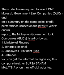 The malaysian government offers many incentives for foreign investors to encourage the growth of foreign ministry of human resources (mohr) is a ministry of the government of malaysia that is responsible for. The Students Are Required To Select One Malaysia G Chegg Com