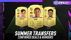 Fifa 21 potential wonderkids look a little different this year. Fifa 21 New Confirmed Summer Transfers Rumours W Sane Sancho Havertz More Youtube