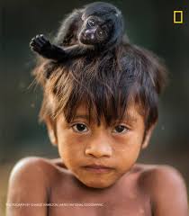 A strong bond forms between a baby monkey and its new 'parent' and tends to  spend most of its time