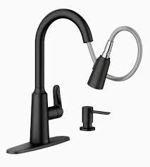 Maybe you would like to learn more about one of these? Moen 87028bl Matte Black Edwyn Single Handle High Arc Pulldown Kitchen Faucet At Sutherlands