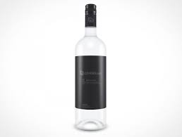 Psd Mockup Red White Dark Wine Bottle Dark Wine Bottles Mockup Psd Bottle