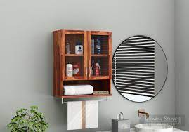 Think of humble bathroom cabinets as magic makers. Buy Davies Bathroom Cabinet Honey Finish Online In India Wooden Street