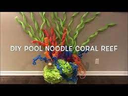 But if you use it underwater attach the fake coral to a stone because it's really light and will end up floating. Diy Pool Noodle Coral Reef Youtube