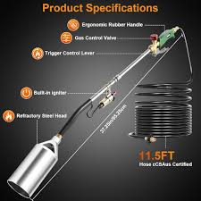 Sondiko Heavy Duty Propane Torch Weed Burner with 11.5FT Hose