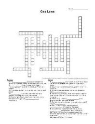 Gas Laws Crossword Puzzle High School Chemistry High School Science Teaching Middle School Science