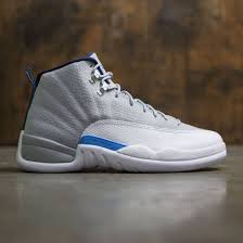 Air Jordan 12 Retro University Grey Men Grey Wolf Grey University Blue White Air Jordans Air Jordan 12 Retro Nike Air Jordans