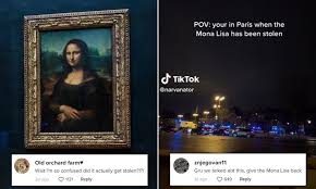 Has the Mona Lisa been stolen? Paris tourist's TikTok video sparks panic |  Daily Mail Online