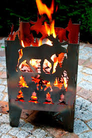 Svenskav Elch Feuerkorb Rohstahl 30 5x32 0x47cm Feuerkorb Feuer Feuerstelle Garten