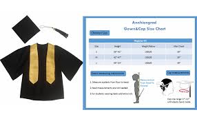 Annhiengrad Unisex Kindergarden Matte Graduation Cap Gown Stole Package