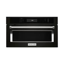 convection microwave in black stainless