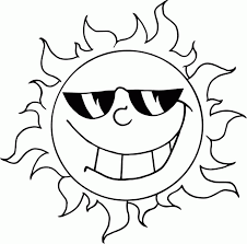 Cut out the pieces of the sun template. Coloring Page Of A Sun Coloring Home