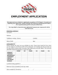 Download Tgi Friday S Restaurant Job Application Form Careers Pdf Freedownloads Net