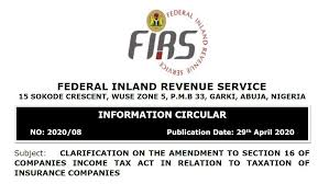 Tax means income tax imposed as such by any act other than income tax payable in accordance with section 121h, 126, 128b, 128n, 128na (1) this section sets the rate of extra income tax payable under subsection 392‑35(3) of the income tax assessment act 1997 on every dollar of a taxpayer's. Firs Finance Act Circular Taxation Of Insurance Companies Tax Business Matters Nigeria