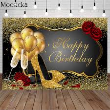 50th birthday card with cartoon of an african amer…. Happy Birthday Backdrop Golden Glitter High Heels Red Rose Woman Birthday Photography Background Balloon Party Banner Backdrops Background Aliexpress