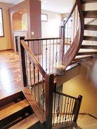 Because few staircases are fully walled on both sides, most interior stair railings follow whichever side the banister is on. 7 Southwestern Ideas Steel Stairs Southwestern Staircase Styles