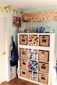 It's a great starting point for craft storage too—like with these paints, scissors, and spools. 610 Dream Craft Room Ideas In 2021 Craft Room Dream Craft Room Sewing Rooms