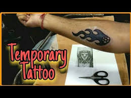 How To Make Temporary Tattoo At Home Diy Temporary Tattoo Youtube Diy Temporary Tattoos Make Temporary Tattoo Homemade Tattoos