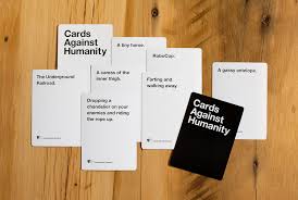 Some of the fandom sets— cards against gallifrey, nerds against humanity, and ladies. We Are All Horrible People Kickstarter
