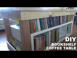 This is my ceramic tile coffee table, which i made from an ikea lack side table. Diy Bookshelf Coffee Table Part 2 Youtube